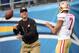 SAN DIEGO, CA - AUGUST 29: Head Coach Jim Harbaugh of the San Francisco 49ers tosses the ball to Colin Kaepernick #7 before a preseason game against the San Diego Chargers at Qualcomm Stadium on August 29, 2013 in San Diego, California. (Photo by Harry How/Getty Images)