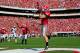 ATHENS, GA - SEPTEMBER 7: Arthur Lynch #88 of the Georgia Bulldogs makes a catch for a first quarter touchdown against the South Carolina Gamecocks at Sanford Stadium on September 7, 2013 in Athens, Georgia. (Photo by Scott Cunningham/Getty Images)