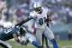PHILADELPHIA, PA - OCTOBER 14: Calvin Johnson #81 of the Detroit Lions runs after catching a pass against Nate Allen #29 of the Philadelphia Eagles during the game at Lincoln Financial Field on October 14, 2012 in Philadelphia, Pennsylvania. The Lions won 26-23 in overtime. (Photo by Joe Robbins/Getty Images)