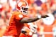 CLEMSON, SC - SEPTEMBER 7: Tajh Boyd #10 of the Clemson Tigers calls a play during the game against the South Carolina State Bulldogs at Memorial Stadium on September 7, 2013 in Clemson, South Carolina. (Photo by Tyler Smith/Getty Images)