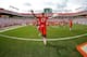 MIAMI GARDENS, FL - SEPTEMBER 07: Stephen Morris #17 of the Miami Hurricanes celebrates winning a game against the Florida Gators at Sun Life Stadium on September 7, 2013 in Miami Gardens, Florida. (Photo by Mike Ehrmann/Getty Images)