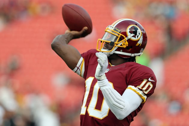 Robert Griffin III's Week 1 Fantasy Outlook in Return vs. Eagles