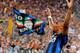 ROME, ITALY - MAY 29: Samuel Eto'o of Inter Milan celebrates scoring the second goal during the Tim Cup final between FC Internazionale Milano and US Citta di Palermo at Olimpico Stadium on May 29, 2011 in Rome, Italy. (Photo by Claudio Villa/Getty Images)