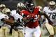 NEW ORLEANS, LA - SEPTEMBER 08: Steven Jackson #39 of the Atlanta Falcons runs for a first down against the New Orleans Saints at the Mercedes-Benz Superdome on September 8, 2013 in New Orleans, Louisiana. (Photo by Chris Graythen/Getty Images)