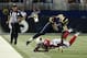 Sep 8, 2013; St. Louis, MO, USA; St. Louis Rams tight end Jared Cook (89) is tackled by Arizona Cardinals cornerback Jerraud Powers (25) during the second half at Edward Jones Dome. St. Louis defeated Arizona 27-24. Mandatory Credit: Jeff Curry-USA TODAY Sports