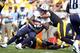 PITTSBURGH, PA - SEPTEMBER 08: Chris Johnson #28 of the Tennessee Titans rushes against the Pittsburgh Steelers during the game on September 8, 2013 at Heinz Field in Pittsburgh, Pennsylvania. (Photo by Justin K. Aller/Getty Images)