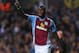 BIRMINGHAM, ENGLAND - AUGUST 28: Aston Villa player Christian Benteke celebrates after scoring the second goal during the Capital One Cup second round match between Aston Villa and Rotherham at Villa Park on August 28, 2013 in Birmingham, England. (Photo by Stu Forster/Getty Images)