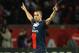 PARIS, FRANCE - MAY 18: Zlatan Ibrahimovic of PSG celebrates after scoring to make it 3-0 during the Ligue 1 match between Paris Saint-Germain FC and Stade Brestois 29 at Parc des Princes on May 18, 2013 in Paris, France. (Photo by Michael Regan/Getty Images)