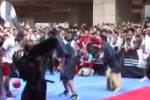 Video: Rose Plays Basketball Against 3 Japanese Samurai