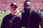 James Harden Meets Jim Harbaugh at 49ers Game