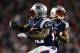 FOXBORO, MA - JANUARY 13: Stevan Ridley #22 of the New England Patriots celebrates with Shane Vereen #34 after scoring a touchdown in the third quarter against the Houston Texans during the 2013 AFC Divisional Playoffs game at Gillette Stadium on January 13, 2013 in Foxboro, Massachusetts. (Photo by Elsa/Getty Images)