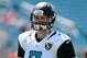 Sep 8, 2013; Jacksonville, FL, USA; Jacksonville Jaguars quarterback Chad Henne (7) before the start of the the game against the Kansas City Chiefs at EverBank Field. Mandatory Credit: Melina Vastola-USA TODAY Sports