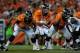 DENVER, CO - SEPTEMBER 5: Offensive guard Justin Boren #65 and center Manny Ramirez #66 of the Denver Broncos block for quarterback Peyton Manning #18 during the game against the Baltimore Ravens at Sports Authority Field at Mile High on September 5, 2013 in Denver Colorado. (Photo by Dustin Bradford/Getty Images)