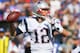 ORCHARD PARK, NY - SEPTEMBER 08: Tom Brady #12 of the New England Patriots readies to throw against the Buffalo Bills at Ralph Wilson Stadium on September 8, 2013 in Orchard Park, New York.New England won 23-21. (Photo by Rick Stewart/Getty Images)
