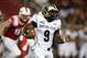 Sep 7, 2013; Dallas, TX, USA; Montana State Bobcats quarterback DeNarius McGhee (9) runs the ball against the Southern Methodist Mustangs during the second quarter of the game at Gerald J. Ford Stadium. Mandatory Credit: Tim Heitman-USA TODAY Sports
