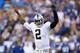 INDIANAPOLIS, IN - SEPTEMBER 08: Terrelle Pryor #2 of the Oakland Raiders celebrates during the NFL game against the Indianapolis Colts at Lucas Oil Stadium on September 8, 2013 in Indianapolis, Indiana. (Photo by Andy Lyons/Getty Images)