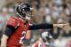 Sep 8, 2013; New Orleans, LA, USA; Atlanta Falcons quarterback Matt Ryan (2) against the New Orleans Saints during the first quarter of a game at the Mercedes-Benz Superdome. Mandatory Credit: Derick E. Hingle-USA TODAY Sports