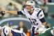 EAST RUTHERFORD, NJ - NOVEMBER 22: Quarterback Tom Brady #12 of the New England Patriots calls a play at the line against the New York Jets in a game at MetLife Stadium on November 22, 2012 in East Rutherford, New Jersey. The Patriots defeated the Jets 49-19. (Photo by Rich Schultz /Getty Images)