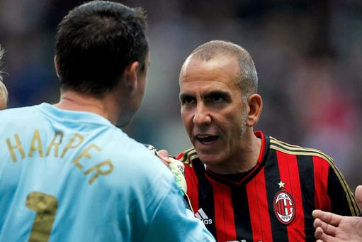 Sunderland Boss Paolo Di Canio Scores in Steve Harpers Newcastle Testimonial