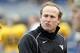 MORGANTOWN, WV - NOVEMBER 03: Head coach Dana Holgorsen of the West Virginia Mountaineers reacts during the game against the TCU Horned Frogs on November 3, 2012 at Mountaineer Field in Morgantown, West Virginia. (Photo by Justin K. Aller/Getty Images)