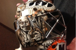 Flyers' Mason Shows Off Spooky Zombie Mask