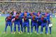 JOHANNESBURG, SOUTH AFRICA - JANUARY 19: Cape Verde Island players line up before the 2013 African Cup of Nations match between South Africa and Cape Verde Islands at the National Stadium on January 19, 2013 in Johannesburg, South Africa. (Photo by Duif du Toit/Gallo Images/Getty Images)