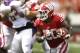 MADISON, WI - SEPTEMBER 07: James White #20 of the Wisconsin Badgers runs upfield with the football during the second half against the Tennessee Tech Golden Eagles at Camp Randall Stadium on September 07, 2013 in Madison, Wisconsin. (Photo by Mike McGinnis/Getty Images)