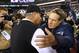 EAST RUTHERFORD, NJ - NOVEMBER 22: Head coach Rex Ryan of the New York Jets hugs Head coach Bill Belichick of the New England Patriots after the Patriots defeated the Jets 49-19 at MetLife Stadium on November 22, 2012 in East Rutherford, New Jersey. (Photo by Rich Schultz /Getty Images)