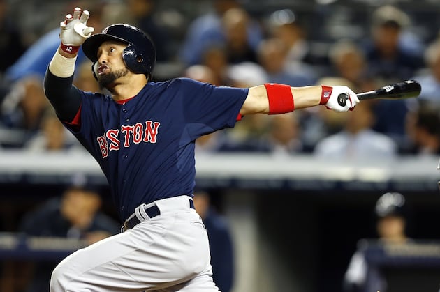 Victorino, Middlebrooks Sitting Tonight vs. Rays