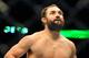 Nov 17, 2012; Montreal, QC, Canada; Johny Hendricks reacts after knocking out Martin Kampmann (not pictured) during first round action of their Welterweight bout at UFC 154 at the Bell Centre. Mandatory Credit: Eric Bolte-USA TODAY Sports