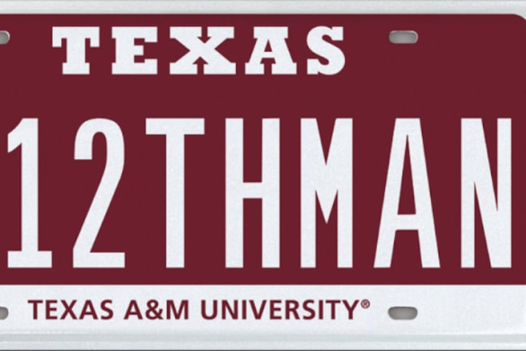 Texas A&M Fan Buys Vanity License Plate Rights for $115,000