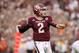 Sep 7, 2013; College Station, TX, USA; Texas A&M Aggies quarterback Johnny Manziel (2) looks for an open receiver during the first quarter against the Sam Houston State Bearkats at Kyle Field. Mandatory Credit: Troy Taormina-USA TODAY Sports