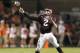 COLLEGE STATION, TX - SEPTEMBER 07: Johnny Manziel #2 of the Texas A&M Aggies throws back across the field in hte third quarter against the Sam Houston State Bearkats at Kyle Field on September 7, 2013 in College Station, Texas. (Photo by Bob Levey/Getty Images)