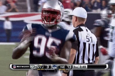 Chandler Jones Sacked Geno Smith and Did a Little Dance