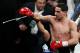NEW YORK, NY - OCTOBER 20: Danny Garcia celebrates after knocking out Erik Morales in the fourth round of their WBA Super, WBC & Ring Magazine Super Lightweight title fight at the Barclays Center on October 20, 2012 in the Brooklyn borough of New York City. (Photo by Alex Trautwig/Getty Images)