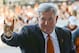 Aug 31, 2013; Austin, TX, USA; Texas Longhorns head coach Mack Brown arrives at the stadium prior to kick-off against the New Mexico State Aggies at Darrell K Royal-Texas Memorial Stadium. Mandatory Credit: Brendan Maloney-USA TODAY Sports