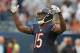 CHICAGO, IL - SEPTEMBER 08: Brandon Marshall #15 of the Chicago Bears celebrates a win over the Cincinnati Bengals in the final seconds at Soldier Field on September 8, 2013 in Chicago, Illinois. The Bears defeated the Bengals 24-21. (Photo by Jonathan Daniel/Getty Images)