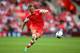 SOUTHAMPTON, ENGLAND - AUGUST 24: Rickie Lambert of Southampton takes a free kick during the Barclays Premier League match between Southampton and Sunderland at St Mary's Stadium on August 24, 2013 in Southampton, England. (Photo by Clive Rose/Getty Images)