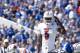 Sep 14, 2013; Lexington, KY, USA; Louisville Cardinals quarterback Teddy Bridgewater (5) during the game against the Kentucky Wildcats at Commonwealth Stadium. Mandatory Credit: Mark Zerof-USA TODAY Sports