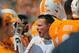 Sep 7, 2013; Knoxville, TN, USA; Tennessee Volunteers head coach Butch Jones on the sideline against the Western Kentucky Hilltoppers during the second half at Neyland Stadium. Tennessee won 52-20. Mandatory Credit: Jim Brown-USA TODAY Sports