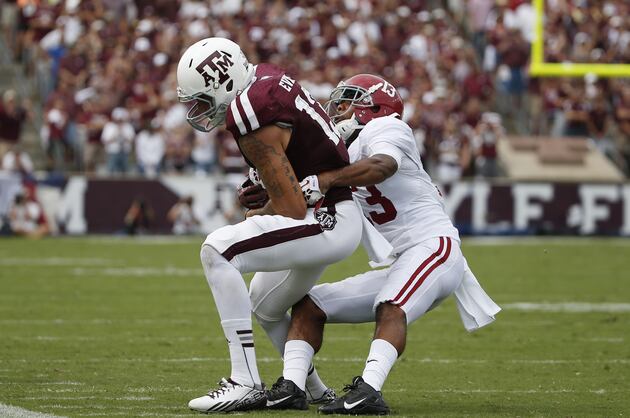 DB Deion Belue out Remainder of Game vs A&M