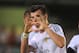 VILLARREAL, SPAIN - SEPTEMBER 14: Gareth Bale of Real Madrid celebrates scoring Real's opening goal during the La Liga match between Villarreal and Real Madrid at El Madrigal on September 14, 2013 in Villarreal, Spain. (Photo by Denis Doyle/Getty Images)