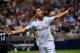 Aug 10, 2013; St. Louis, MO, USA; Real Madrid forward Cristiano Ronaldo (7) celebrates his goal against Inter Milan. Real Madrid defeated Inter Milan 3-0. Mandatory Credit: Scott Rovak-USA TODAY Sports