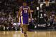 SAN ANTONIO, TX - APRIL 21: Metta World Peace #15 of the Los Angeles Lakers during Game One of the Western Conference Quarterfinals of the 2013 NBA Playoffs at AT&T Center on April 21, 2013 in San Antonio, Texas. NOTE TO USER: User expressly acknowledges and agrees that, by downloading and or using this photograph, User is consenting to the terms and conditions of the Getty Images License Agreement. (Photo by Ronald Martinez/Getty Images)