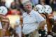 Sep 14, 2013; Austin, TX, USA; Texas Longhorns head coach Mack Brown before kick-off against the Mississippi Rebels at Darrell K Royal-Texas Memorial Stadium. Mandatory Credit: Brendan Maloney-USA TODAY Sports