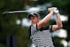 Aug 1, 2013; Akron, OH, USA; Luke Donald tees off the 17th hole during the first round of the World Golf Championships - Bridgestone Invitational at Firestone Country Club. Mandatory Credit: Debby Wong-USA TODAY Sports