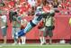 Sep 15, 2013; Kansas City, MO, USA; Dallas Cowboys wide receiver Dez Bryant (88) catches a pass during the first half of the game against the Kansas City Chiefs at Arrowhead Stadium. Mandatory Credit: Denny Medley-USA TODAY Sports