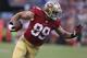 Aug 25, 2013; San Francisco, CA, USA; San Francisco 49ers tight end Vance McDonald (89) runs after receiving the ball against the Minnesota Vikings during the third quarter at Candlestick Park. The San Francisco 49ers defeated the Minnesota Vikings 34-14. Mandatory Credit: Kelley L Cox-USA TODAY Sports