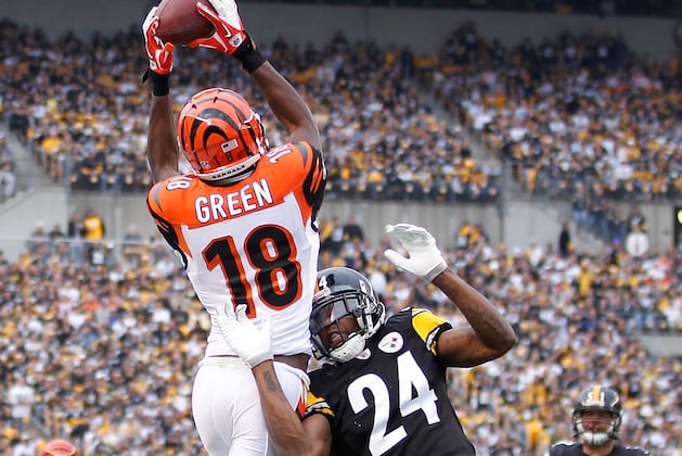 Head-to-Head: Steelers CB Ike Taylor vs. Bengals WR A.J. Green