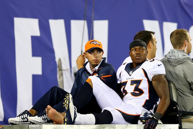 Ihenacho, Ayers, Clady Hurt in Broncos' Win over Giants